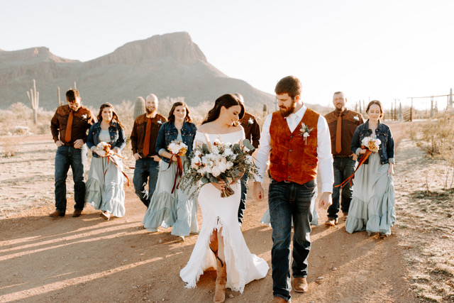 Desert Western Wedding